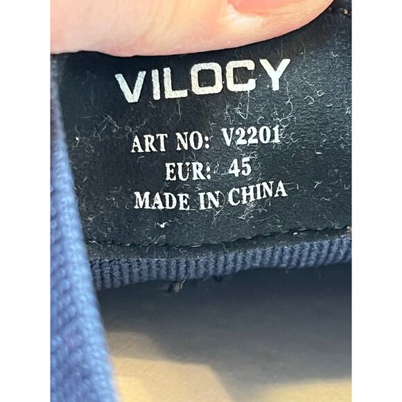 Vilocy Mens 45 (US 10.5) Blue Fashion Dress Casual Oxford Sneaker Business V2201 main image 8